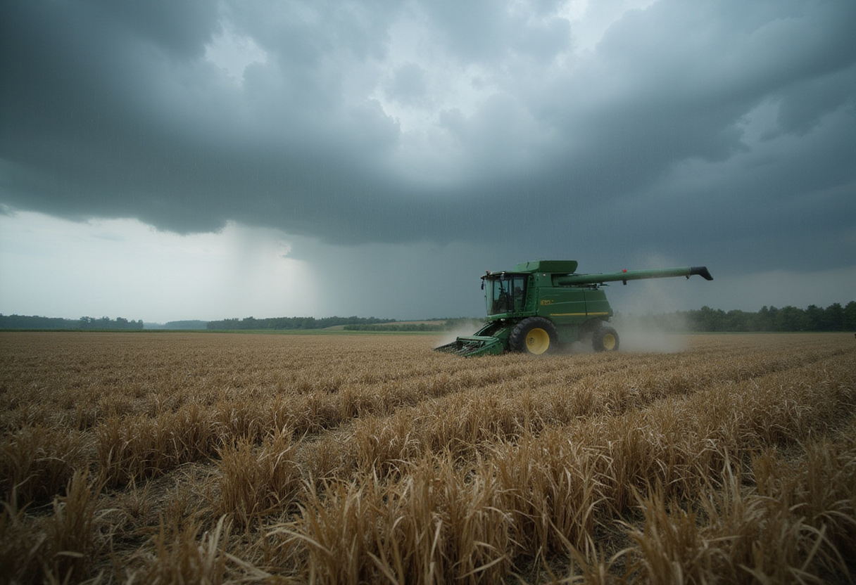 Heavy rains delay northwest Missouri harvest, threaten grain quality